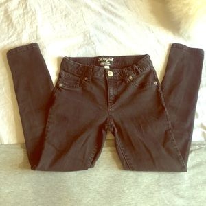 Cat & Jack girls black low rise jeans